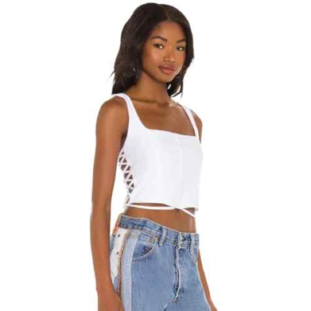 Revolve corset tie up top
